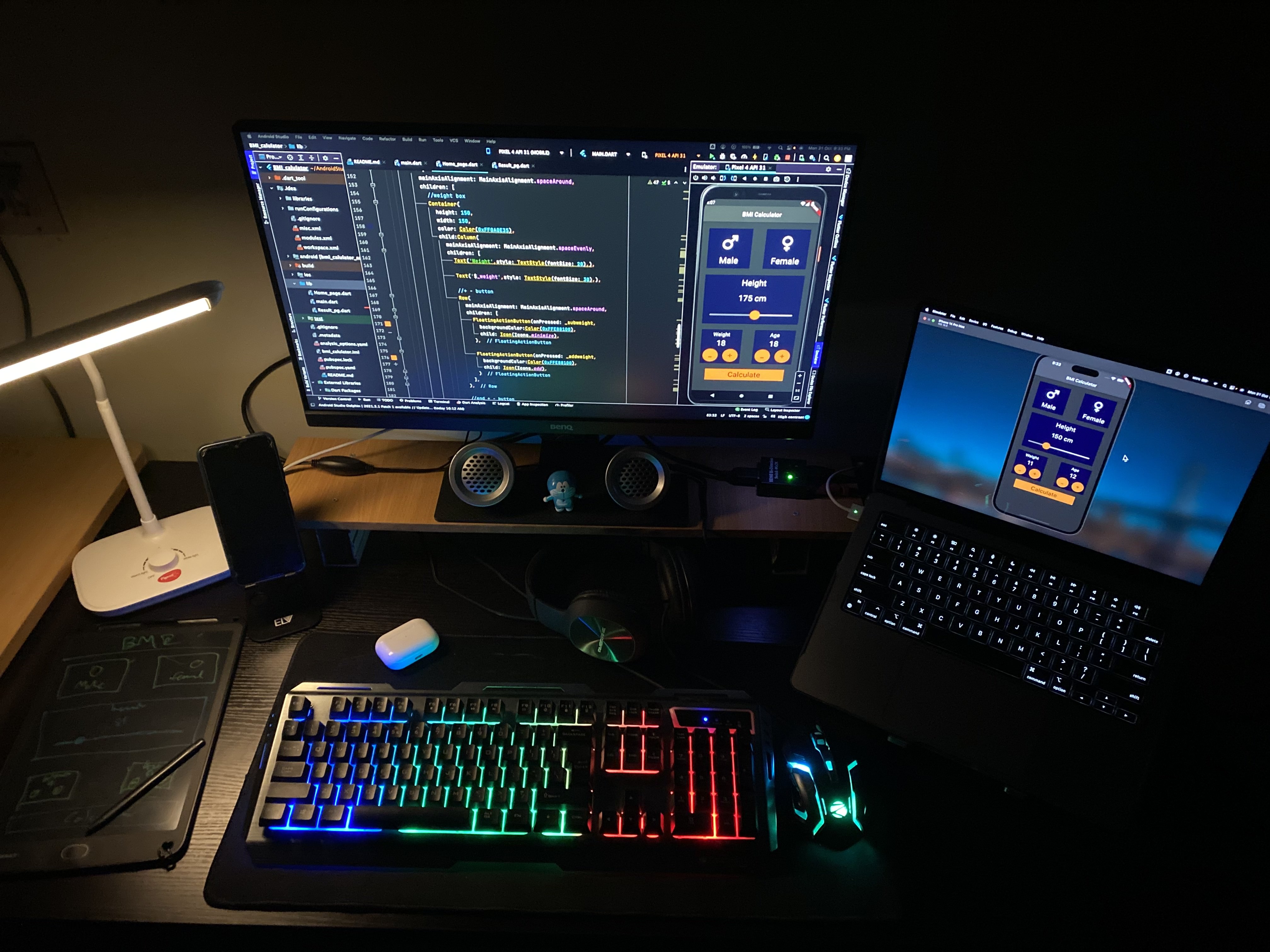 Desk setup
